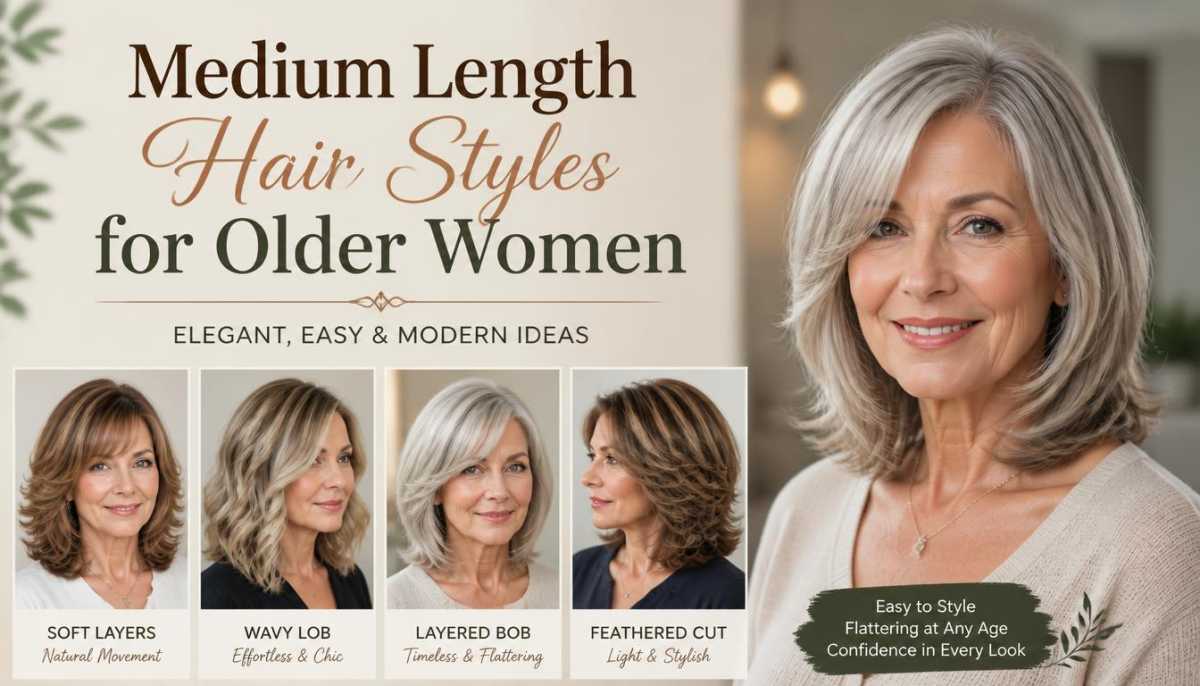 Medium Length Hair Styles for Older Women: Elegant, Easy & Modern Ideas-Medium Length Hair Styles for Older Women